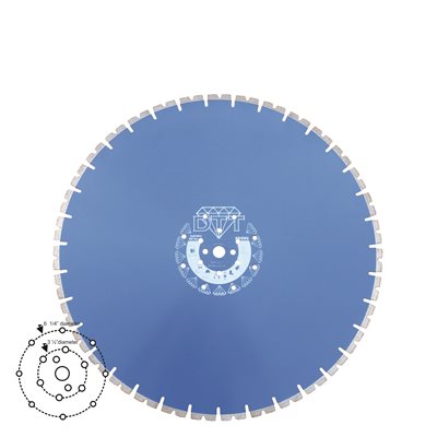 26''x0.187'' Wall / Curb saw blade