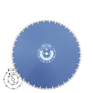 26''x0.187'' Wall / Curb saw blade