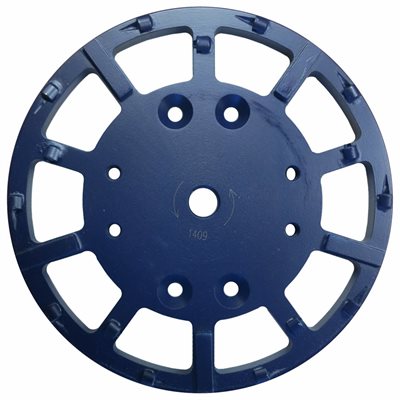 10" Grinding Head with 6x segments+PCD