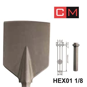 HEX01 1 / 8; Spade Chisel; 5x21