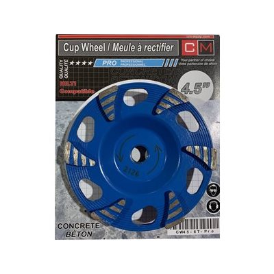 4.5" x 5 / 8-11 x 6T Cup Wheel -Pro quality