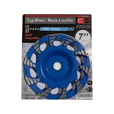 7" x 7 / 8 x 10T Cup Wheel -Pro quality